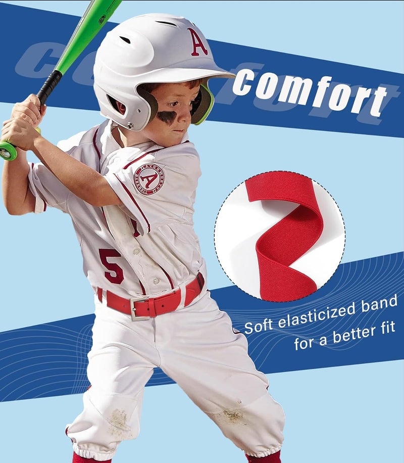 Kajeer Kid Belts for Boy Baseball Belt Softball Adjustable Fastpitch Belt Elastic Metal Buckle Youth Belt for Boys Girls - Image 3